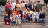 Lublin - na schodach przed Zamkiem 2004